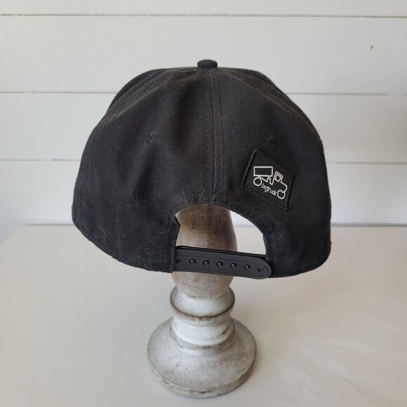 Big Truck Hat Snap Back Black & Pink Women's Flat Bill Trucker Hat - Picture 3 of 7